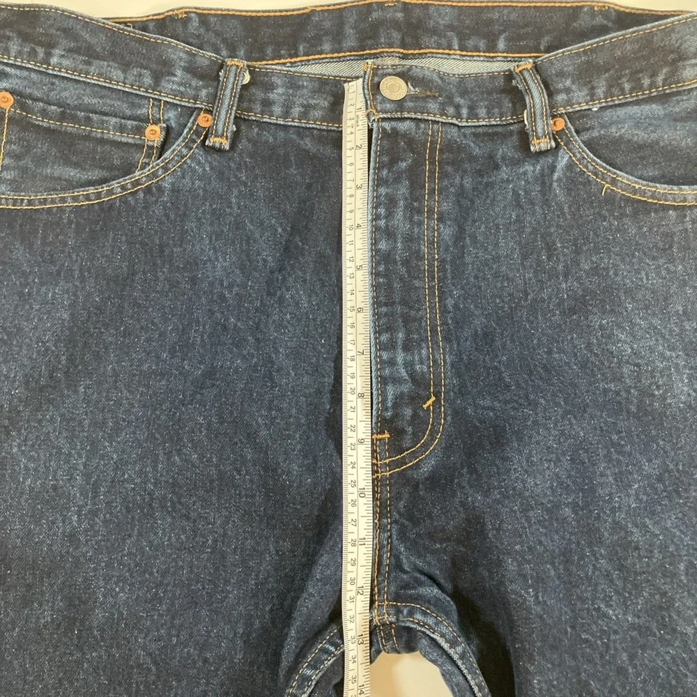 Levi's 505 Jeans Mens 40x30 Dark Wash Regular Straight Stretch Denim
